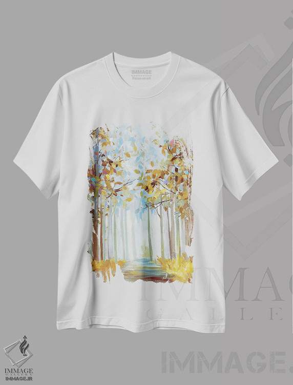 تیشرت طرح دار قدم زدن میان زرین، دکور معاصر اثر آلیسون پیرس | immage.ir