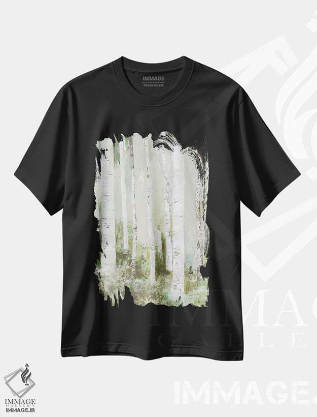 تیشرت طرح دار زیبایی آرام، تزئینی اثر آلیسون پیرس | فروشگاه ایماژ