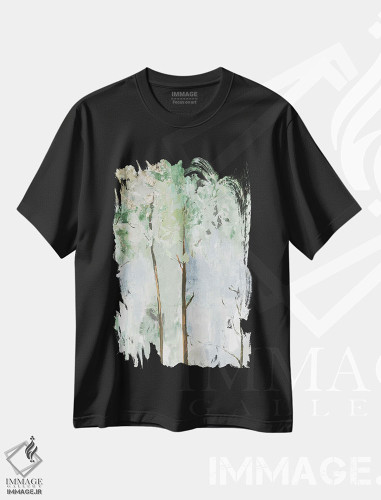 تیشرت طرح دار آسان بگیر، تزئینی اثر آلیسون پیرس | فروشگاه ایماژ