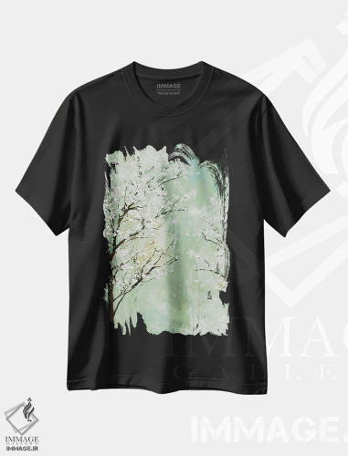 تیشرت طرح دار باغ سیب I، دکور روستایی اثر آلیسون پیرس | فروشگاه ایماژ