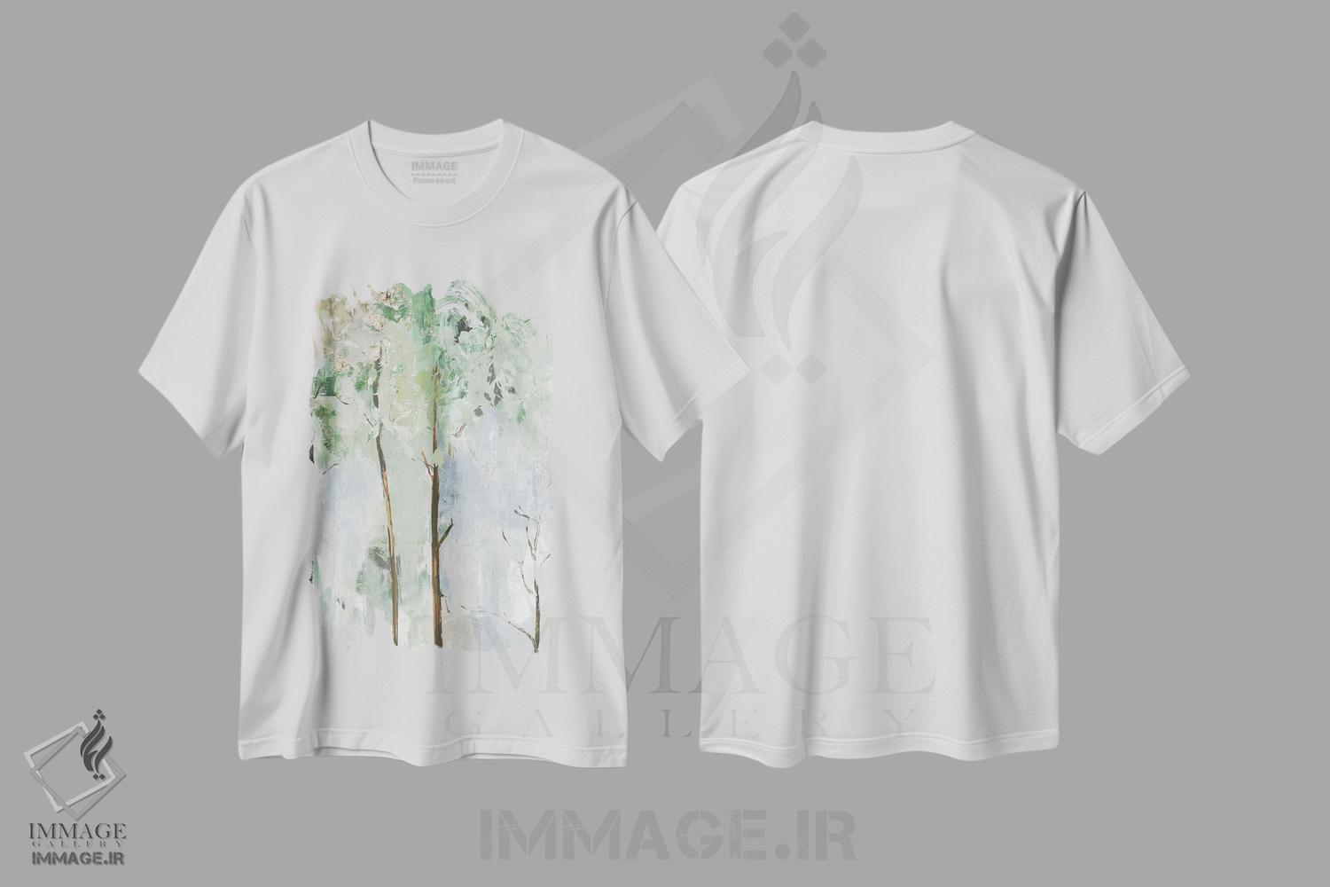تیشرت طرح دار آسان بگیر، تزئینی اثر آلیسون پیرس | immage.ir