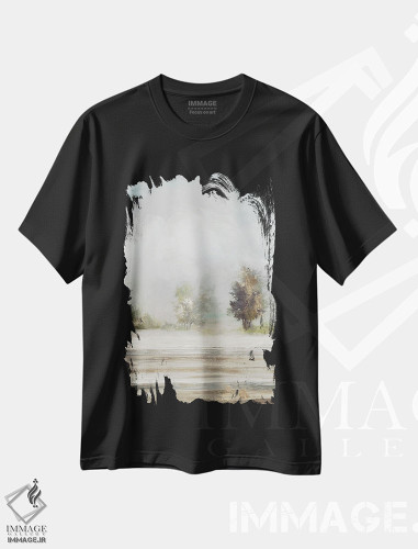 تیشرت طرح دار چرای آرام II، آبستره اثر آلیسون پیرس | فروشگاه ایماژ