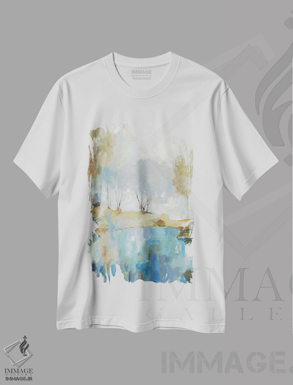 تیشرت طرح دار آغوش پاییز، آبستره اثر آلیسون پیرس | immage.ir