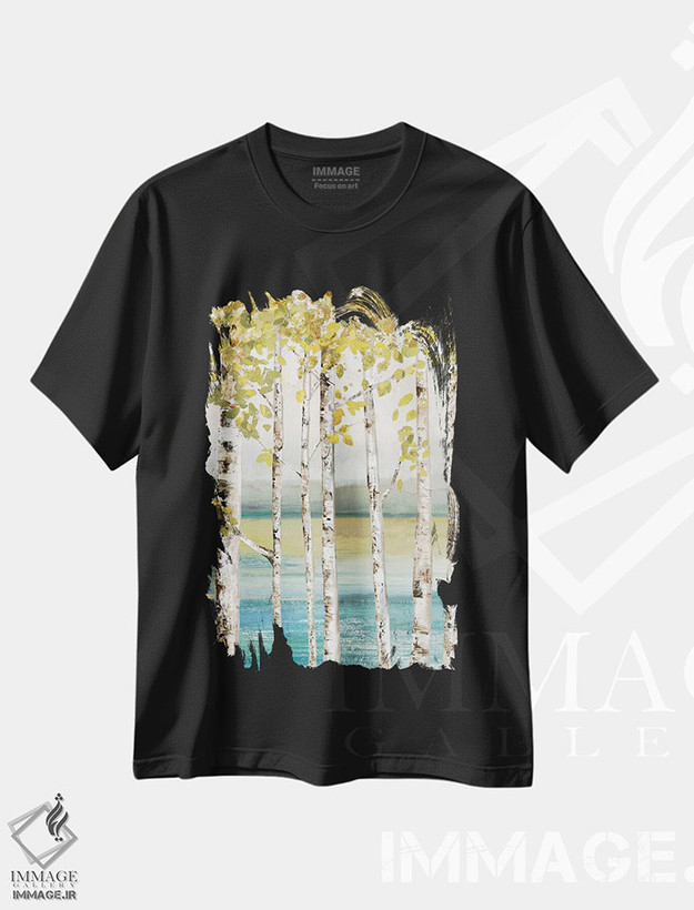 تیشرت طرح دار کنار رودخانه II، تزئینی اثر آلیسون پیرس | فروشگاه ایماژ