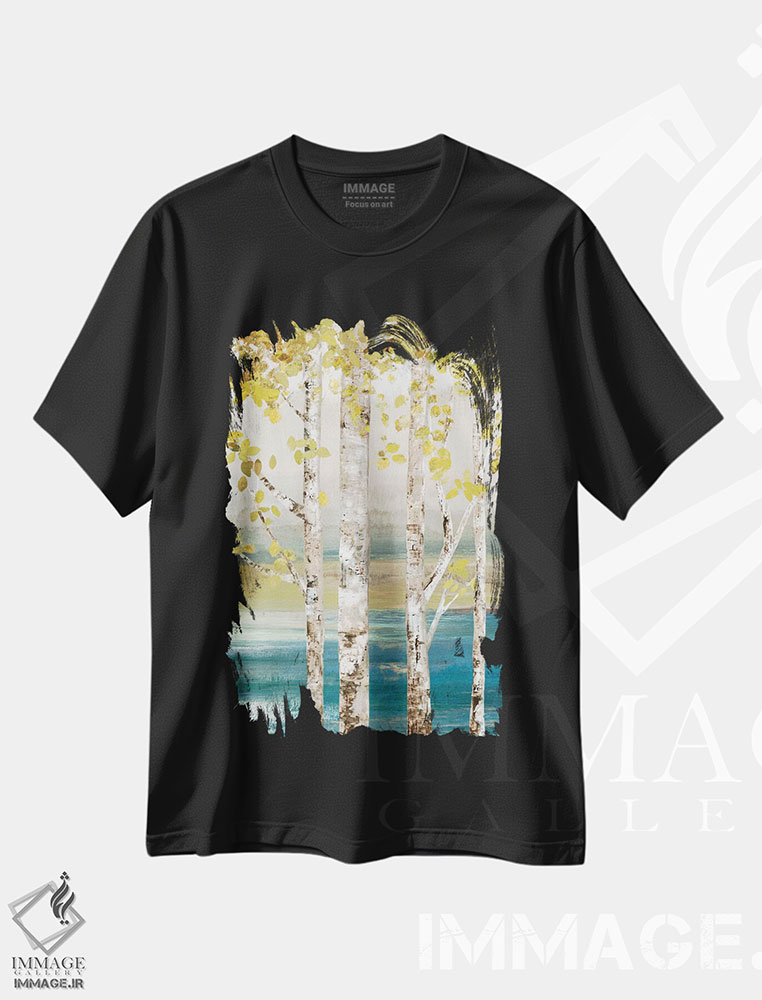 تیشرت طرح دار کنار رودخانه III، تزئینی اثر آلیسون پیرس | فروشگاه ایماژ