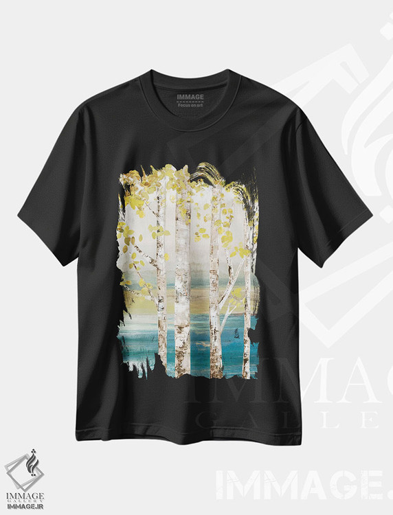 تیشرت طرح دار کنار رودخانه III، تزئینی اثر آلیسون پیرس | فروشگاه ایماژ