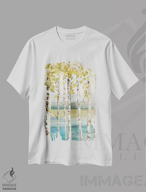 تیشرت طرح دار کنار رودخانه II، تزئینی اثر آلیسون پیرس | immage.ir