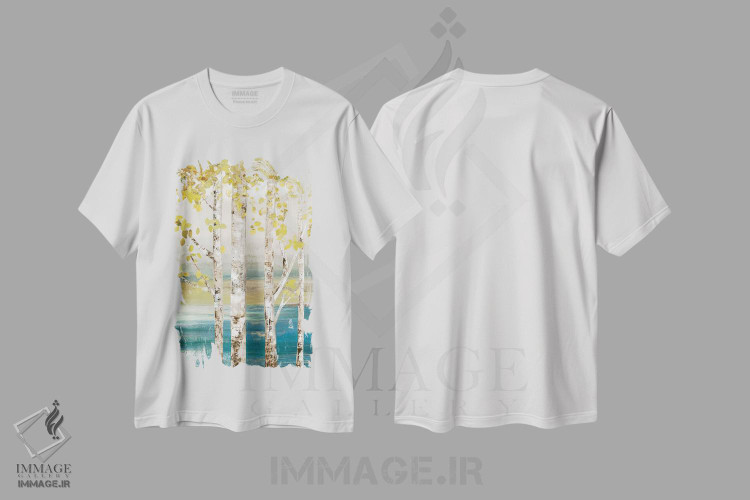 تیشرت طرح دار کنار رودخانه III، تزئینی اثر آلیسون پیرس | immage.ir