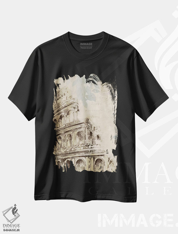 تیشرت طرح دار مطالعه معماری I، تزئینی اثر آلیسون پیرس | فروشگاه ایماژ