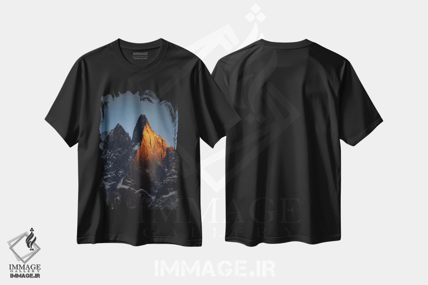 تیشرت طرح دار ایگوئی د درو، شامونی، اوت سووآ، اورنی-رون-آلپ، فرانسه، مدیوم اثر الکس بیوس | فروشگاه ایماژ