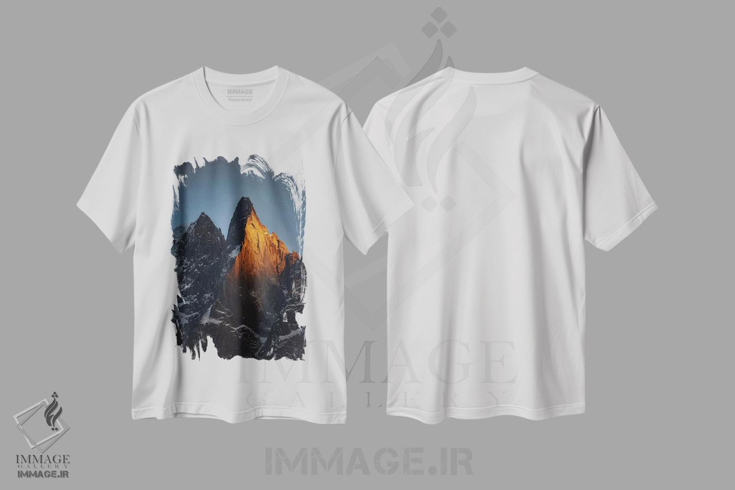 تیشرت طرح دار ایگوئی د درو، شامونی، اوت سووآ، اورنی-رون-آلپ، فرانسه، مدیوم اثر الکس بیوس | immage.ir