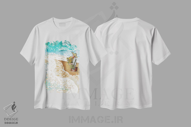 تیشرت طرح دار مسافر، تزئینی اثر علیرضا کریمی مقدم | immage.ir