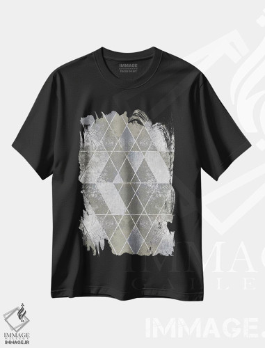 تیشرت طرح دار سه گانگی، آبستره اثر فایو بای فایو کالکتیو | فروشگاه ایماژ