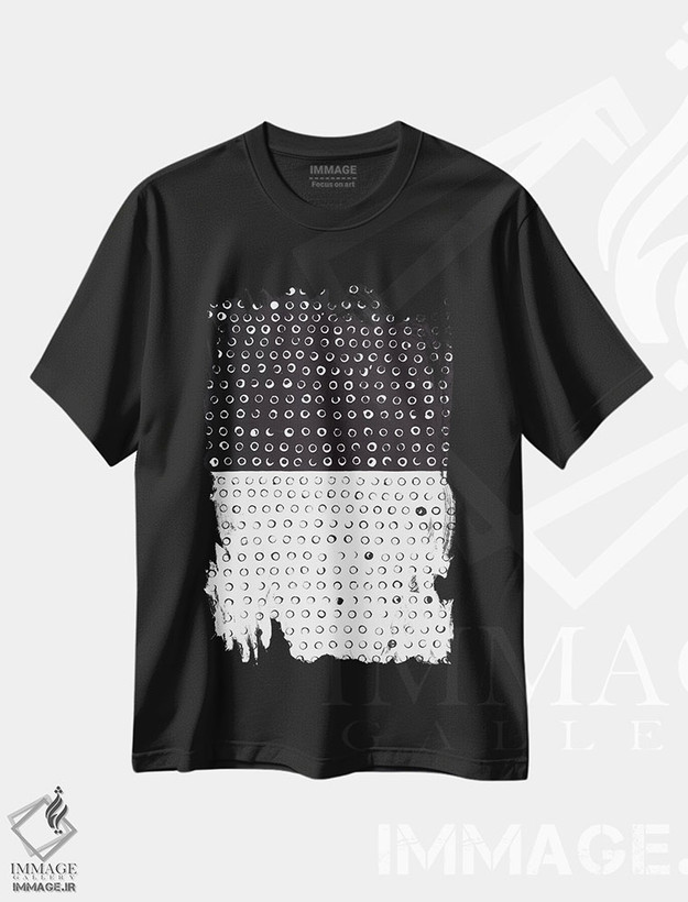 تیشرت طرح دار برعکس اثر آمایا بوچلی | فروشگاه ایماژ