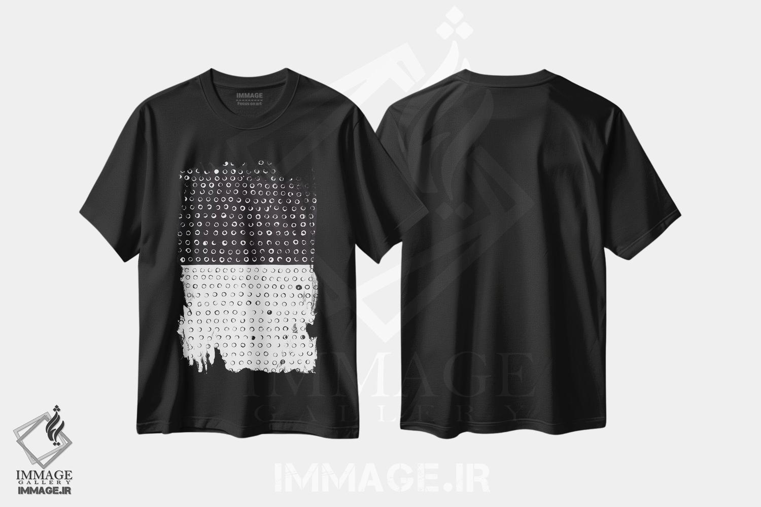 تیشرت طرح دار برعکس اثر آمایا بوچلی | فروشگاه ایماژ