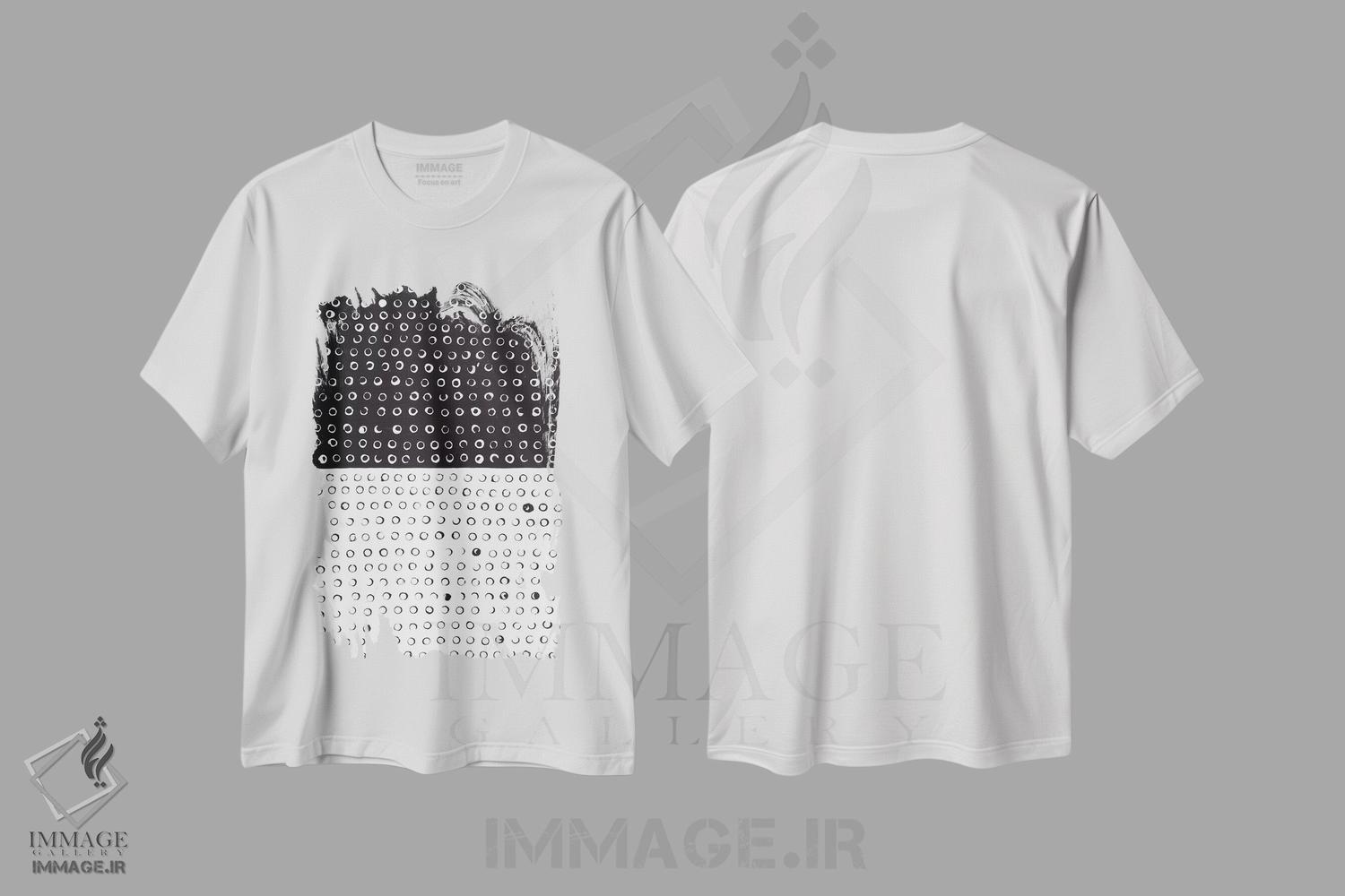 تیشرت طرح دار برعکس اثر آمایا بوچلی | immage.ir