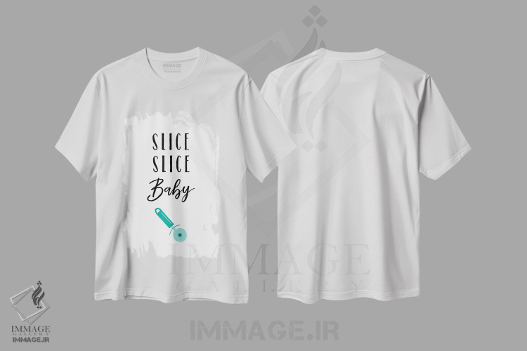 تیشرت طرح دار تکه تکه عزیزم، تایپوگرافی اثر آماندا موری | immage.ir