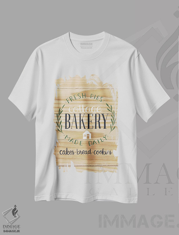 تیشرت طرح دار نانوایی کلبه، دکور روستایی اثر آماندا مک گی | immage.ir