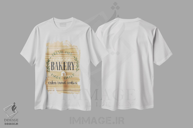 تیشرت طرح دار نانوایی کلبه، دکور روستایی اثر آماندا مک گی | immage.ir