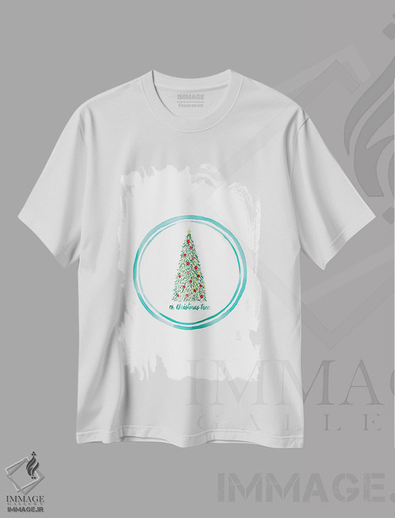 تیشرت طرح دار ای درخت کریسمس یک، تابلو و عبار ت های کریسمسی اثر آماندا مک گی | immage.ir
