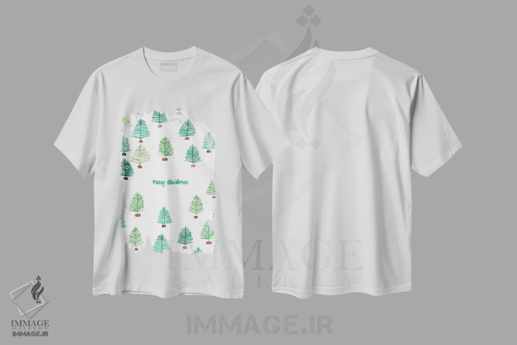 تیشرت طرح دار ای درخت کریسمس سه، تابلو و عبار ت های کریسمسی اثر آماندا مک گی | immage.ir