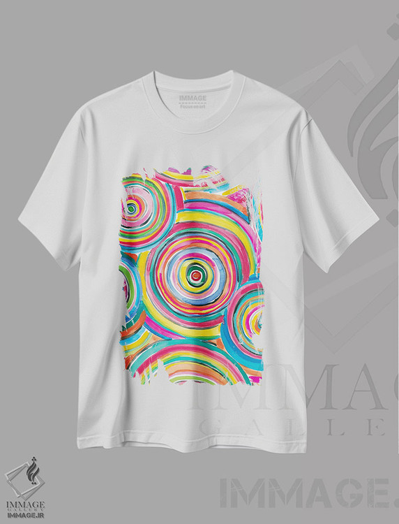 تیشرت طرح دار شاد باشکوه دو، آبستره اثر آماندا مک گی | immage.ir