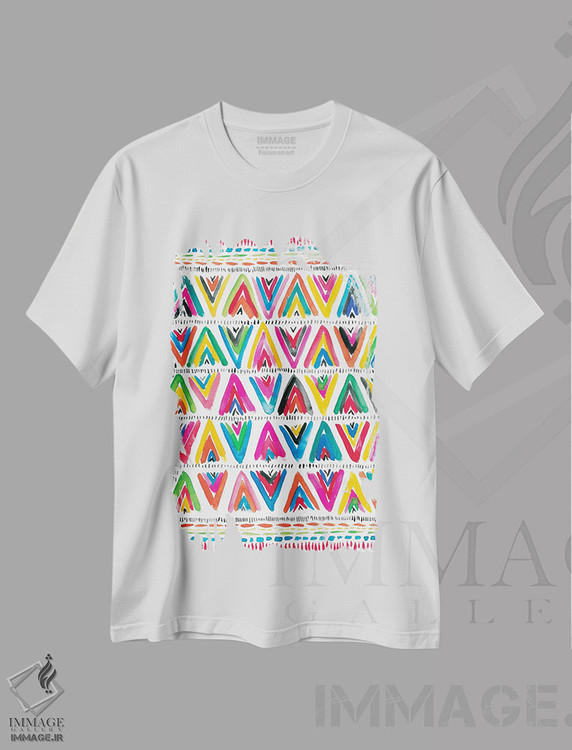 تیشرت طرح دار شاد باشکوه پنج، تزئینی اثر آماندا مک گی | immage.ir