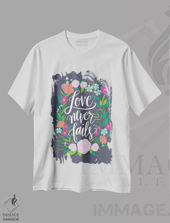 تیشرت طرح دار درخشش گل ها سه، تزئینی اثر آماندا مک گی | immage.ir