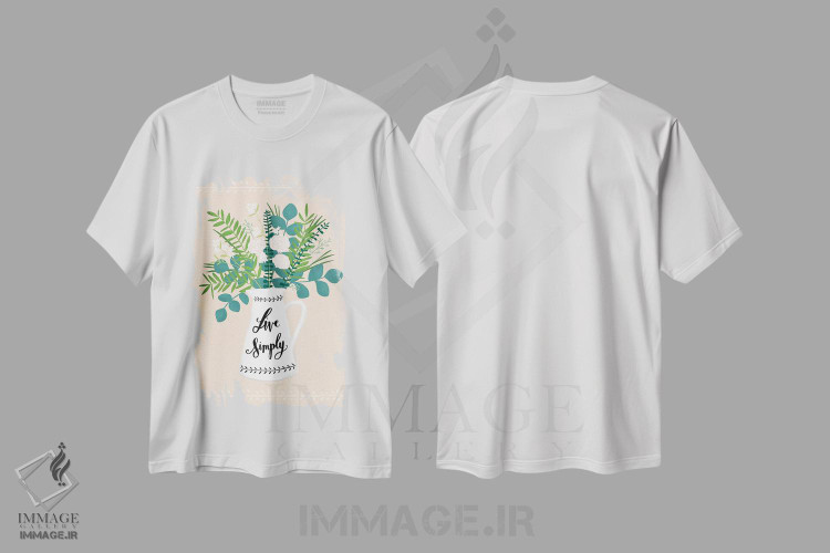 تیشرت طرح دار گل های خانه روستایی یک، دکور روستایی اثر آماندا مک گی | immage.ir