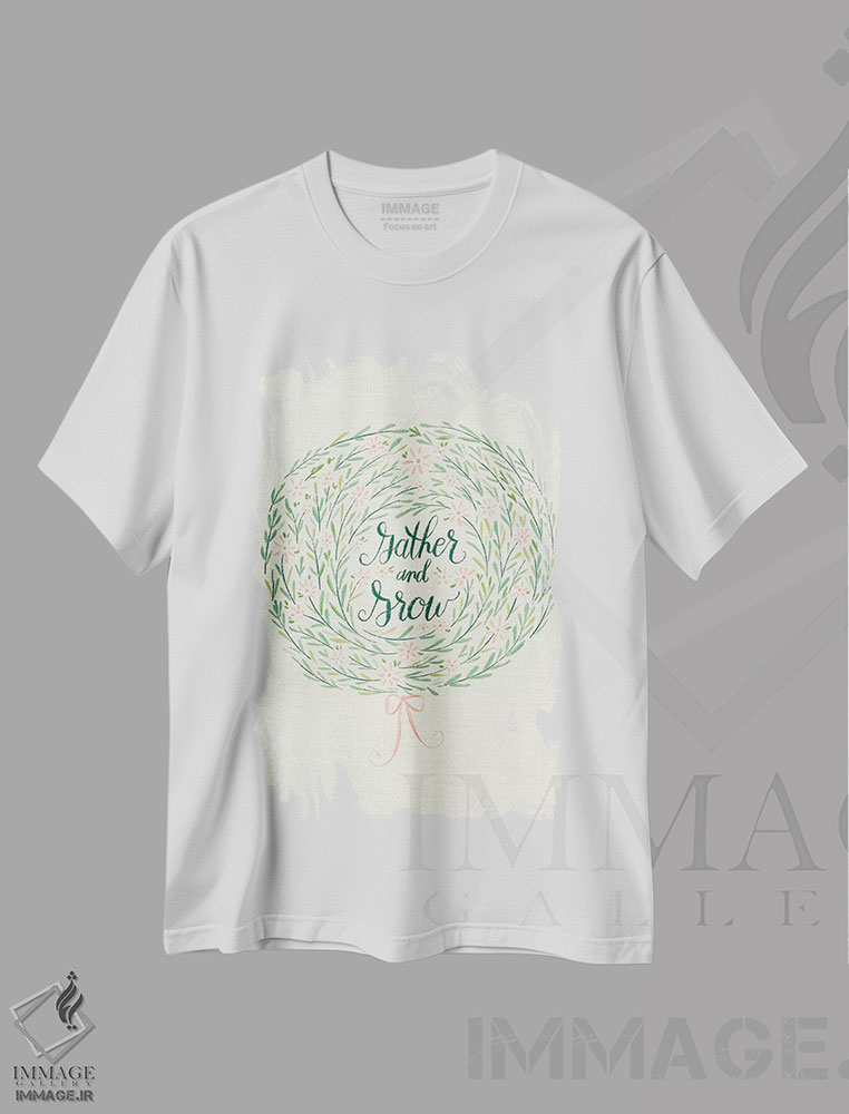 تیشرت طرح دار گل های خانه روستایی شش، دکور روستایی اثر آماندا مک گی | immage.ir