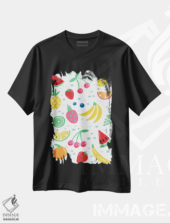 تیشرت طرح دار میوه های تابستانی سه، تزئینی اثر آماندا مک گی | فروشگاه ایماژ