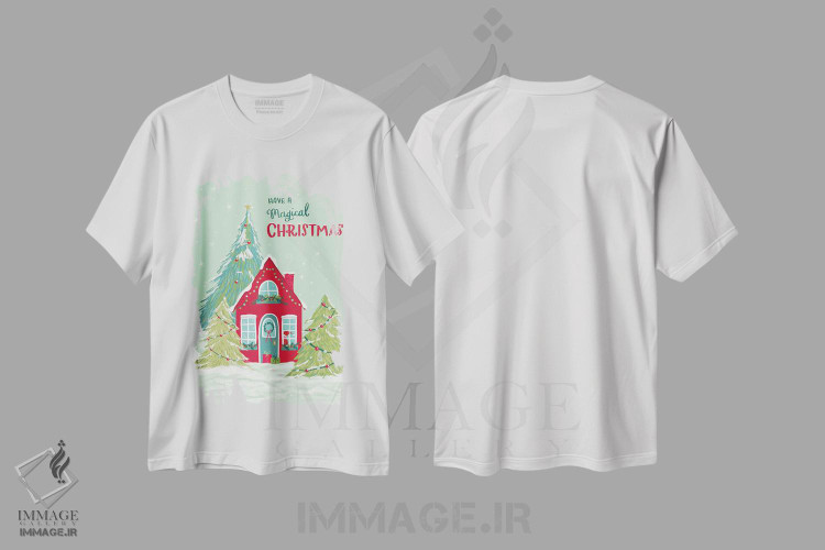 تیشرت طرح دار کریسمس جادویی شش، تابلو و عبار ت های کریسمسی اثر آماندا مک گی | immage.ir