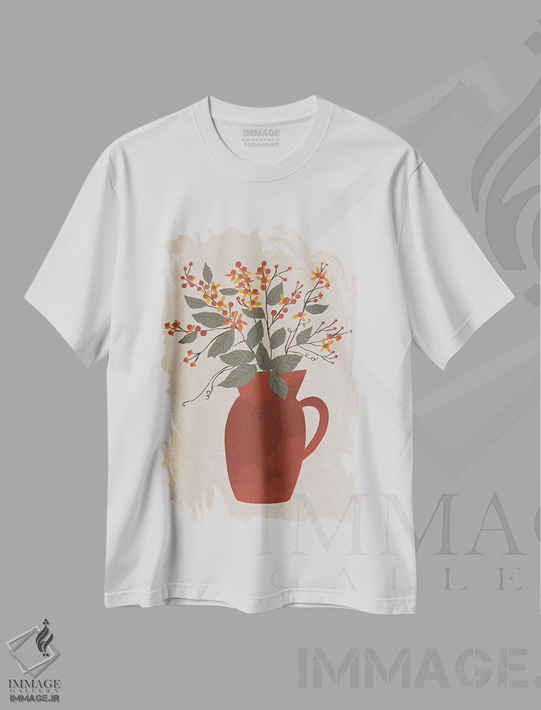 تیشرت طرح دار میراث برداشت پنج، دکور روستایی اثر آماندا مک گی | immage.ir
