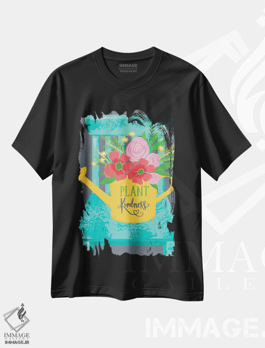 تیشرت طرح دار باغ خانه روستایی، هنر دیجیتال اثر آماندا مک گی | فروشگاه ایماژ