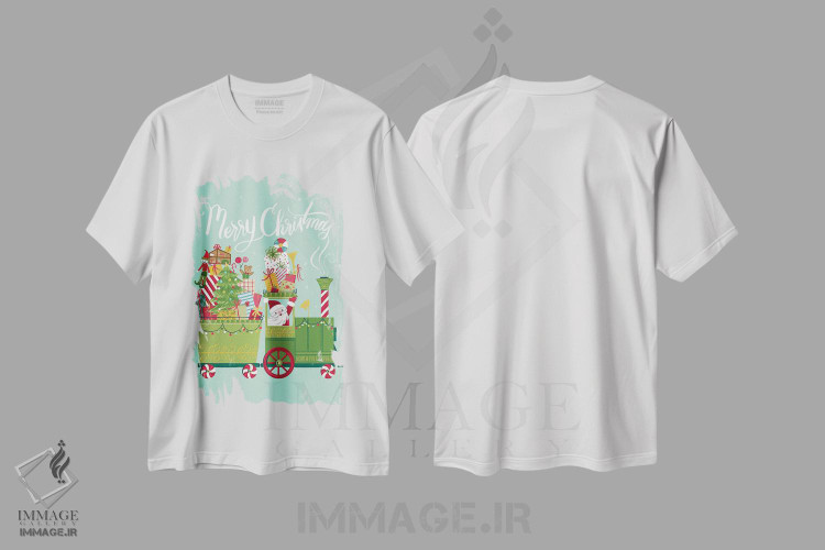 تیشرت طرح دار کریسمس مبارک، تابلو و عبار ت های کریسمسی اثر آماندا مک گی | immage.ir