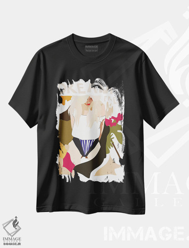 تیشرت طرح دار رویای آزاد، تزئینی اثر آنا مک کی | فروشگاه ایماژ