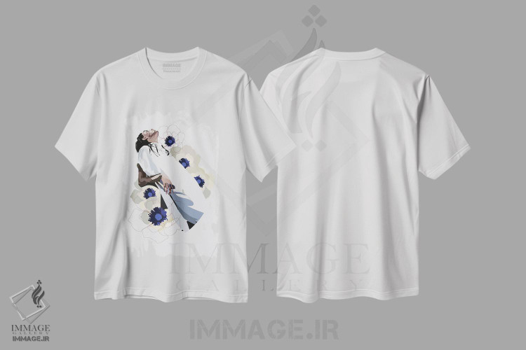 تیشرت طرح دار در حال شکوفه، تزئینی اثر آنا مک کی | immage.ir