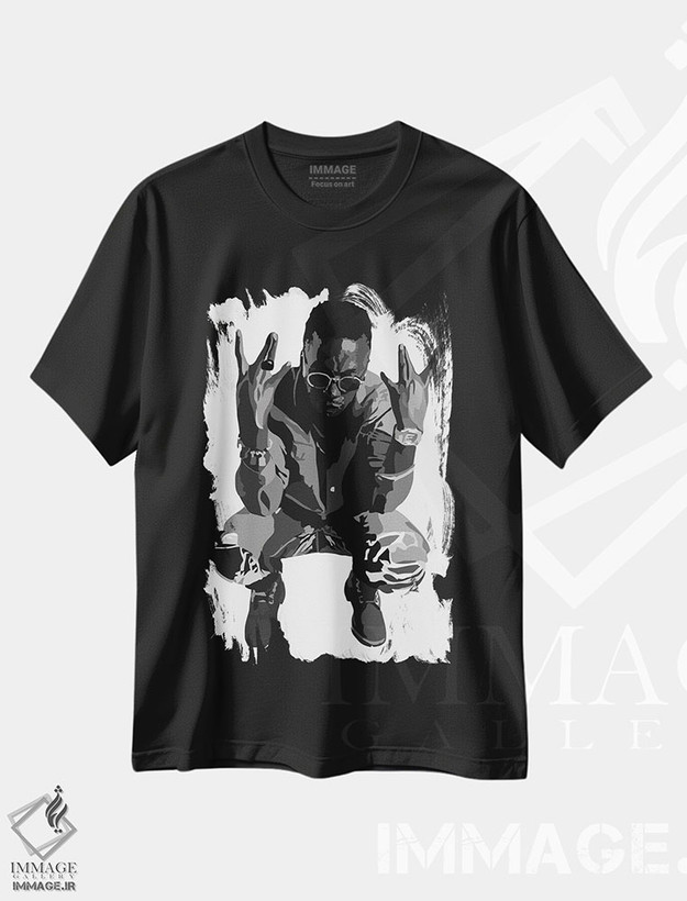 تیشرت طرح دار لوپه فیاسکو، تزئینی اثر آنا مک کی | فروشگاه ایماژ