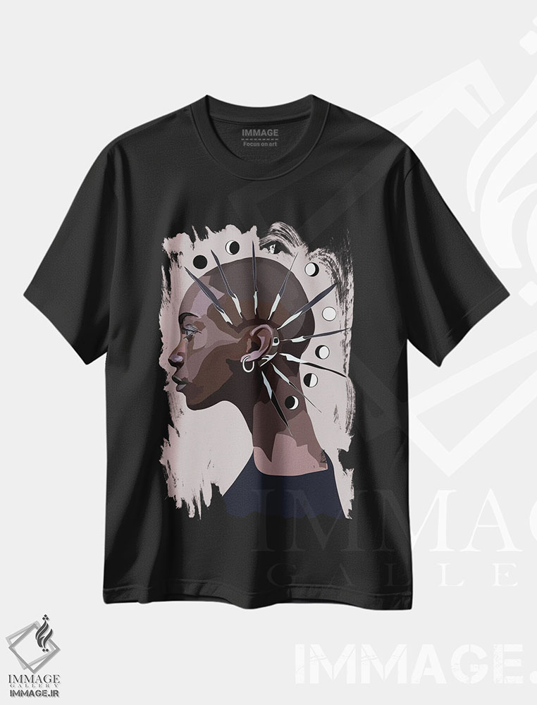 تیشرت طرح دار او با چرخه ها زندگی می کند، هنر آمریکایی آفریقایی تبار اثر آنا مک کی | فروشگاه ایماژ