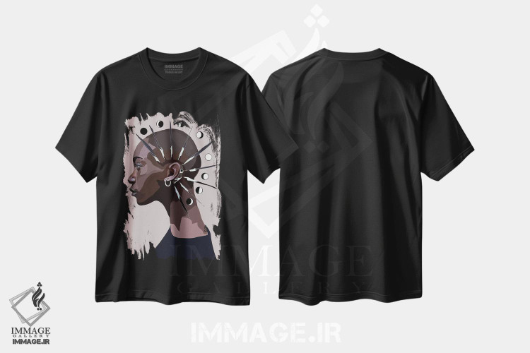 تیشرت طرح دار او با چرخه ها زندگی می کند، هنر آمریکایی آفریقایی تبار اثر آنا مک کی | فروشگاه ایماژ