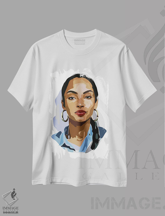 تیشرت طرح دار شاده، تزئینی اثر آنا مک کی | immage.ir