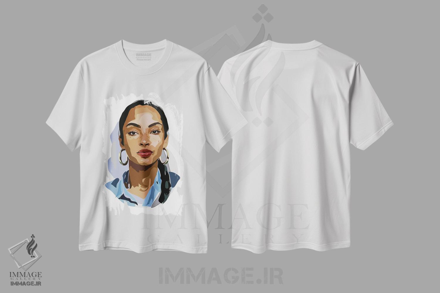 تیشرت طرح دار شاده، تزئینی اثر آنا مک کی | immage.ir