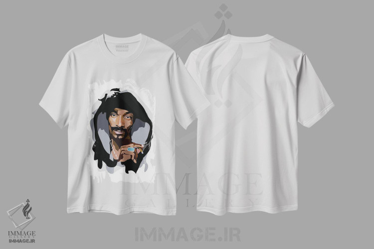 تیشرت طرح دار اسنوپ داگ، تزئینی اثر آنا مک کی | immage.ir