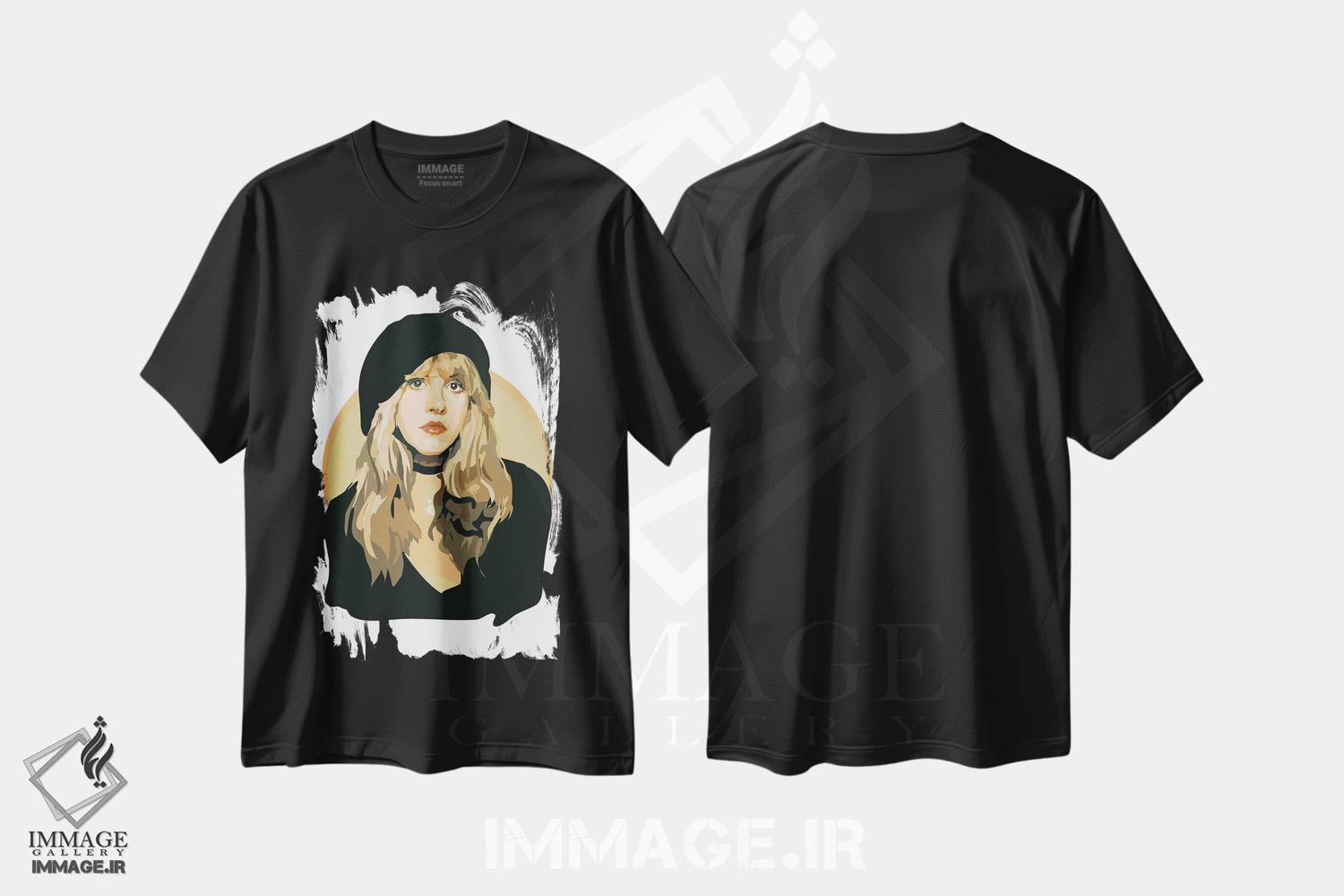 تیشرت طرح دار استیوی نیکس، تزئینی اثر آنا مک کی | فروشگاه ایماژ