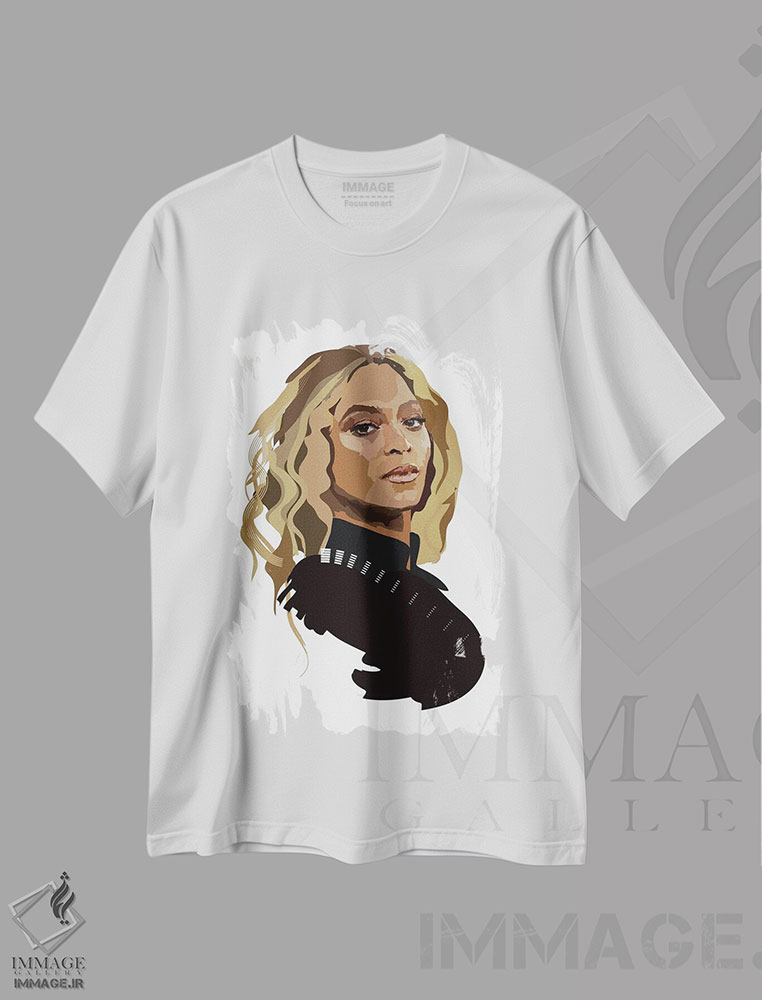 تیشرت طرح دار بیانسه، هنر آمریکایی آفریقایی تبار اثر آنا مک کی | immage.ir