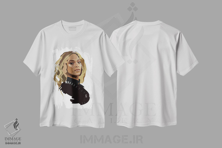 تیشرت طرح دار بیانسه، هنر آمریکایی آفریقایی تبار اثر آنا مک کی | immage.ir