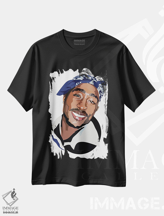 تیشرت طرح دار توپاک، هنر آمریکایی آفریقایی تبار اثر آنا مک کی | فروشگاه ایماژ