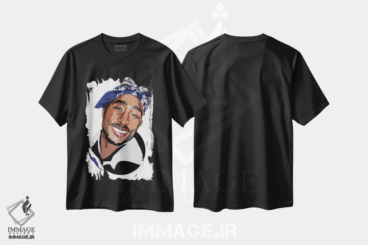 تیشرت طرح دار توپاک، هنر آمریکایی آفریقایی تبار اثر آنا مک کی | فروشگاه ایماژ