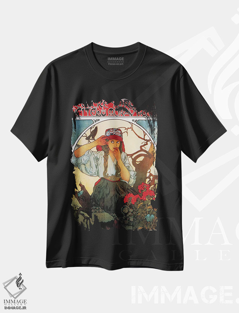 تیشرت طرح دار گروه کر معلمان موراویا، ۱۹۱۱، وینتیج و رترو اثر آلفونس موخا | فروشگاه ایماژ