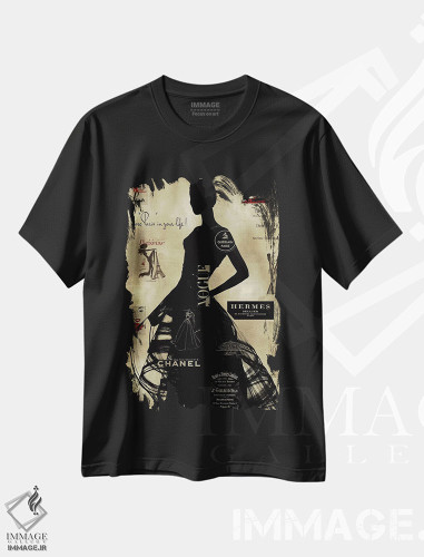 تیشرت طرح دار مد سطح بالا روی طلا III، تزئینی اثر آماندا پیرسون | فروشگاه ایماژ